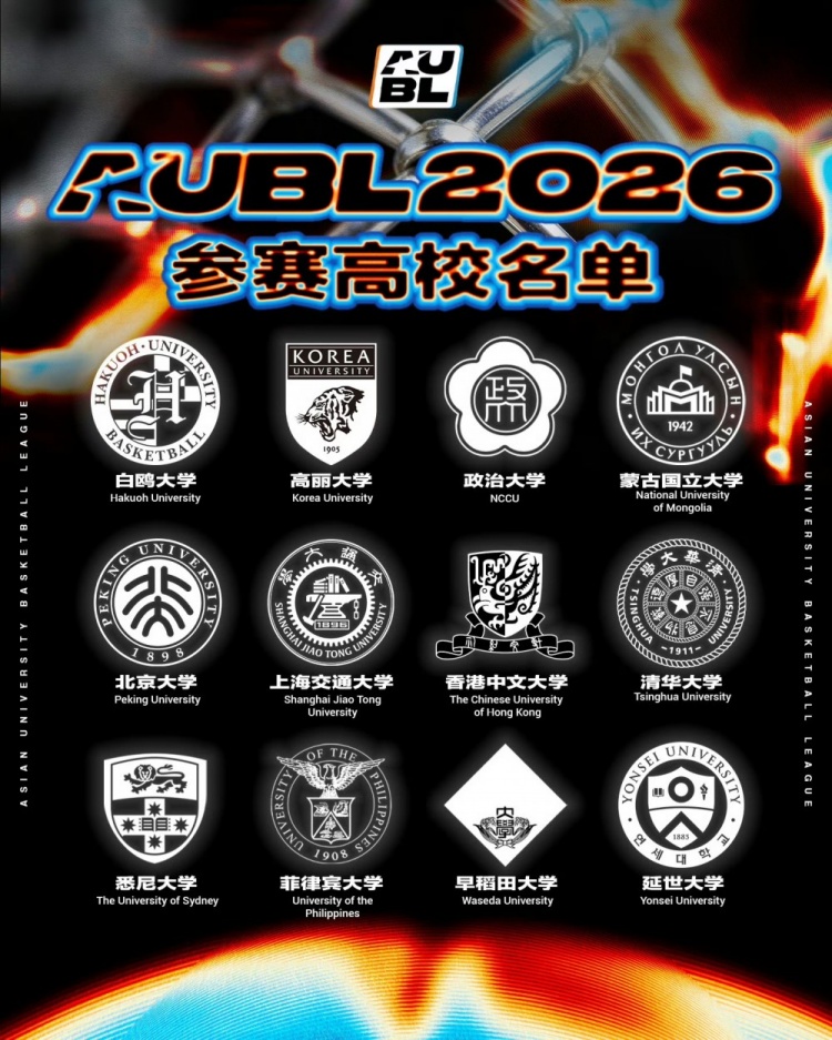AUBL 2026冠军赛阵容公布：卫冕冠军政治大学领衔，菲律宾悉尼首秀